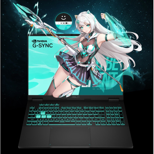 Игровой ноутбук ASUS TUF Gaming 6 Pro Ryzen 9 9955HX, IPS 2.5K 165Гц, RTX 5060, RAM 16ГБ, SSD 1ТБ, FA608EP, Windows 11 Home, Русская гравировка, Бело-Бирюзовый