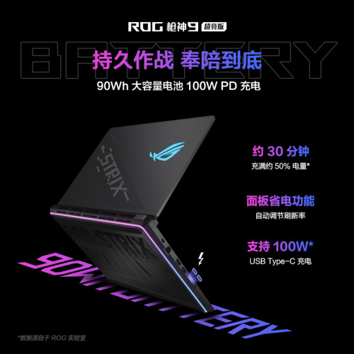 Игровой ноутбук Asus Rog Strix G16 Pluse 275 Ultra 9 275HX, IPS 2.5K 240Гц, RTX 5070 Ti, RAM 16ГБ, SSD 1ТБ, G615LR, Windows 11 Home, Русская гравировка, Черный
