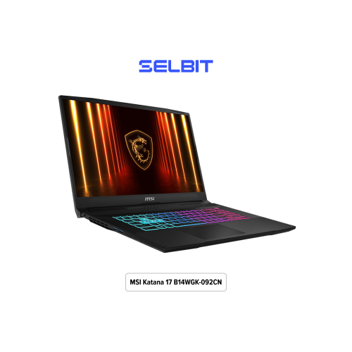 Купить 17.3" Игровой ноутбук MSI Katana 17 HX i9-14900HX RAM 16GB SSD 1TB RTX 5070 B14WGK-092CN Черный