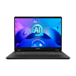 Ноутбук MSI Prestige 14 AI Evo 2024, 14'', 16 ГБ/1 ТБ, Ultra 5 125H, серый, Русская раскладка, Windows 11 Home