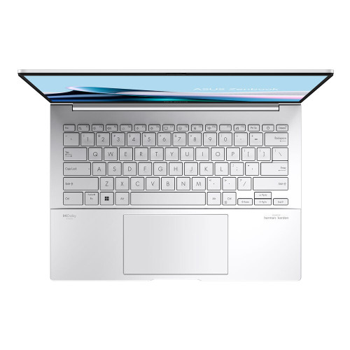 Ноутбук Asus Zenbook 14, 14" 2.8К OLED, 32Гб/1ТБ, Ultra 9 185H, Intel Arc, 120 Гц, серебристый, Русская раскладка, Windows 11 Home